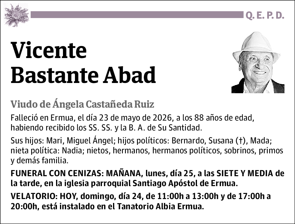 Vicente Bastante Abad