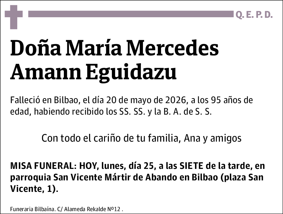 María Mercedes Amann Eguidazu