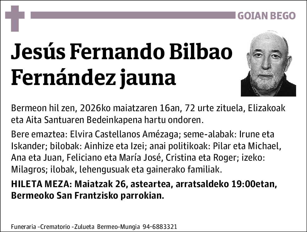 Jesus Fernando Bilbao Fernandez