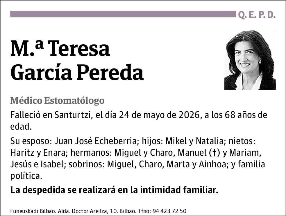 Mª Teresa García Pereda