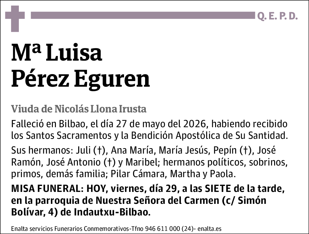 Mª Luisa Pérez Eguren