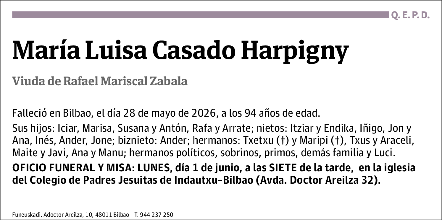 María Luisa Casado Harpigny