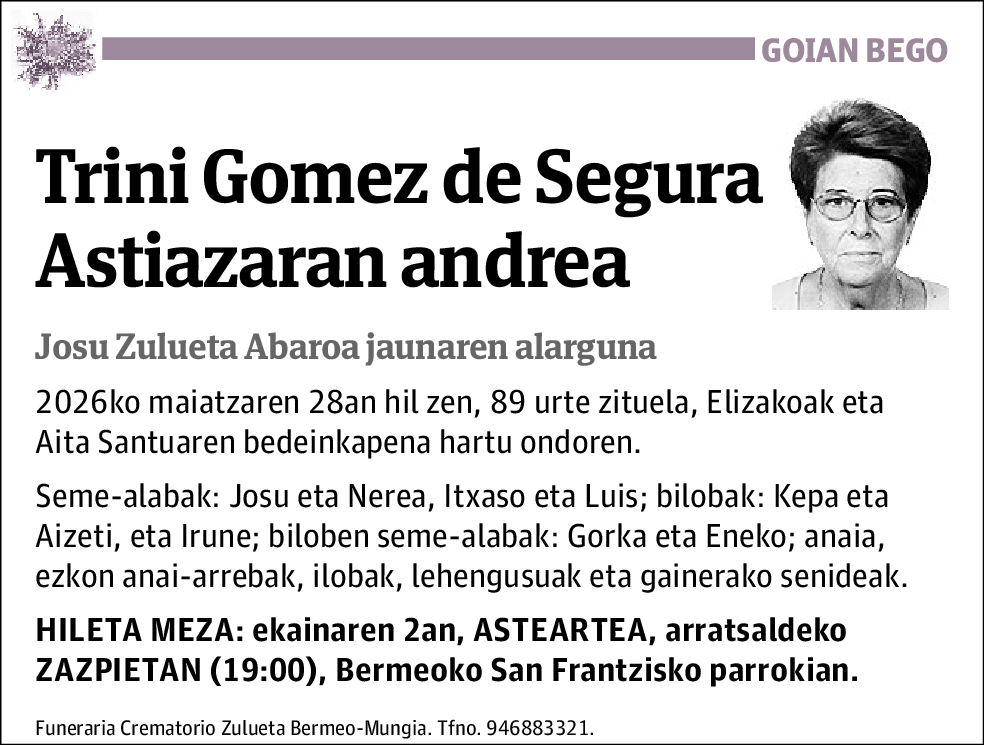 Trini Gomez de Segura Astiazaran
