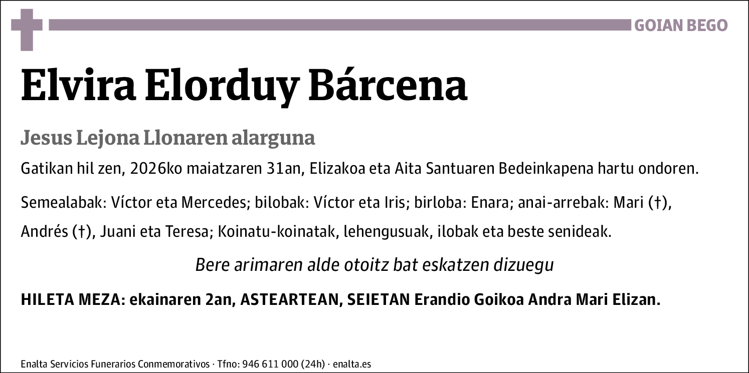 Elvira Elorduy Bárcena