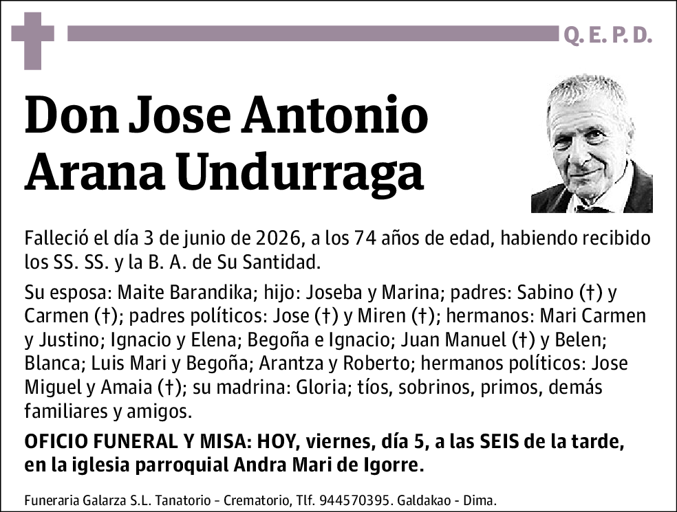 Jose Antonio Arana Undurraga