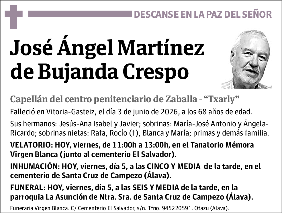 José Ángel Martínez de Bujanda Crespo