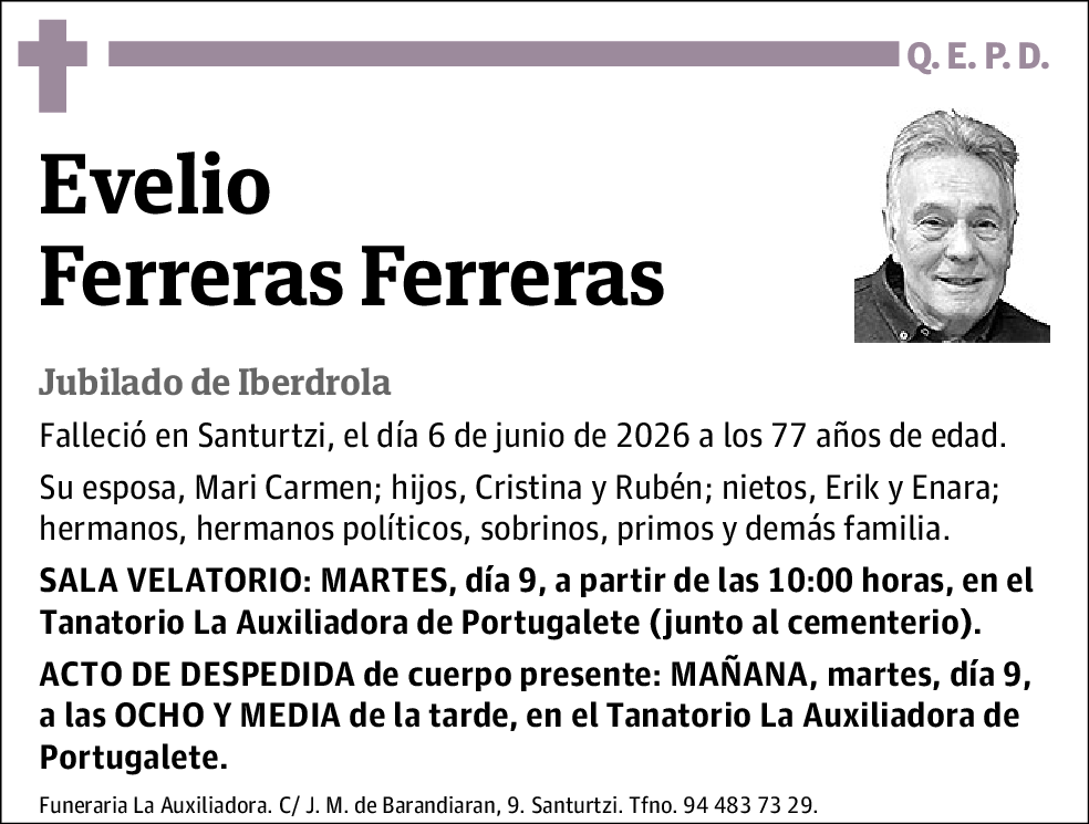Evelio Ferreras Ferreras