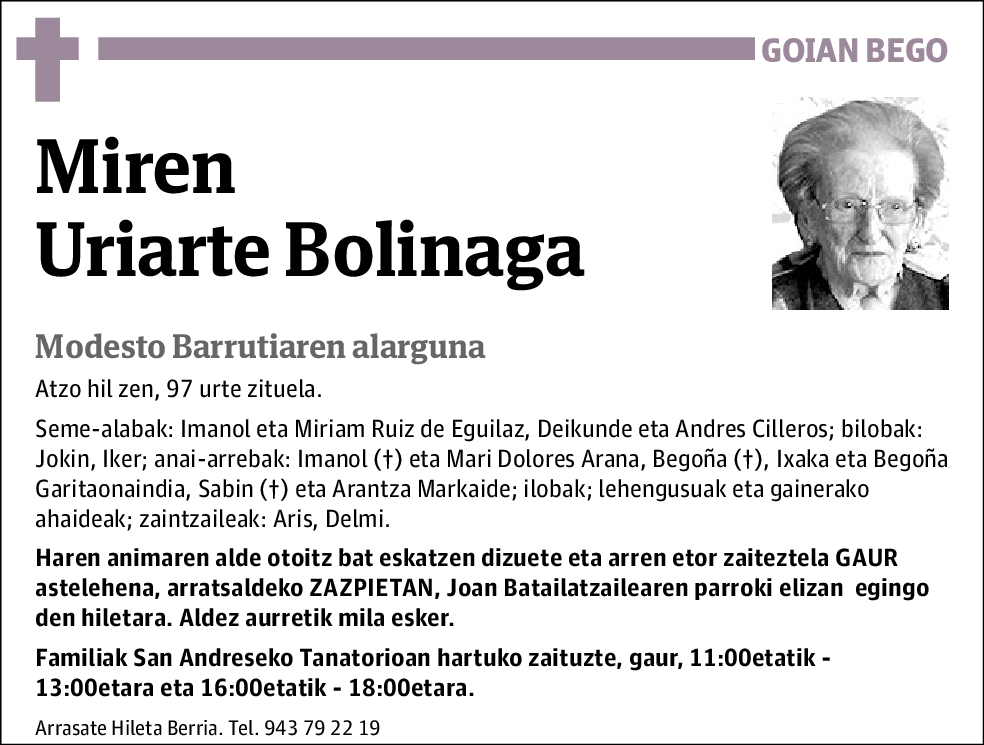 Miren Uriarte Bolinga