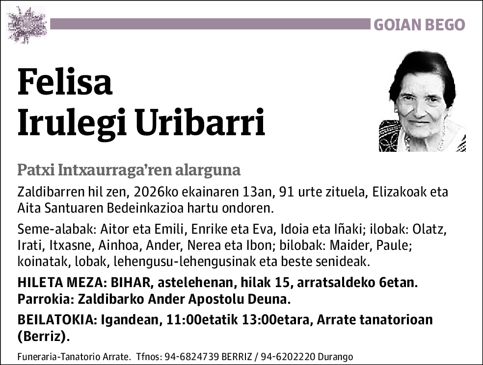 Felisa Irulegi Uribarri