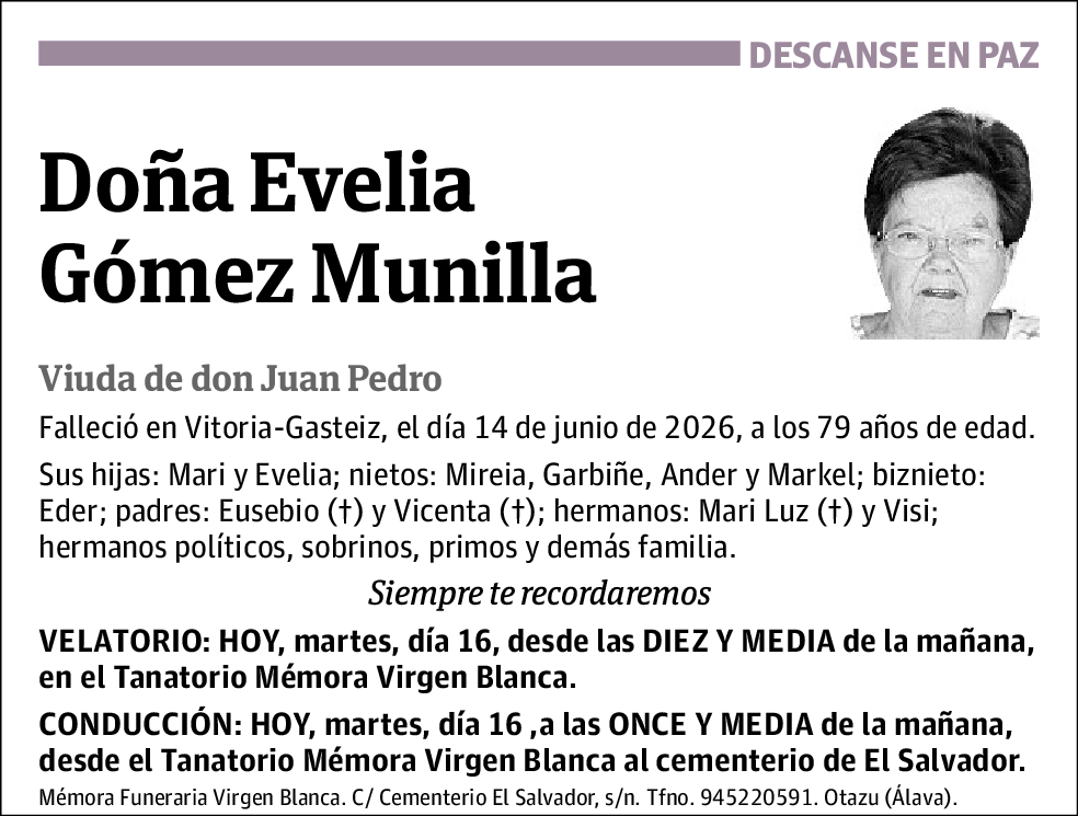 Evelia Gómez Munilla