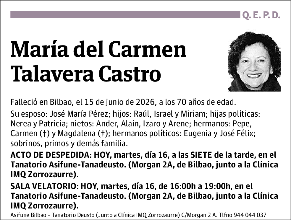 María del Carmen Talavera Castro