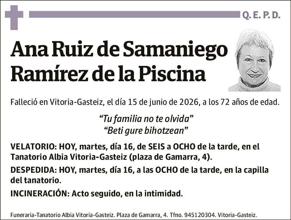 Ana Ruiz de Samaniego Ramírez de la Piscina
