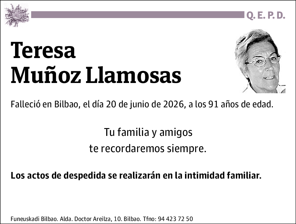 Teresa Muñoz Llamosas