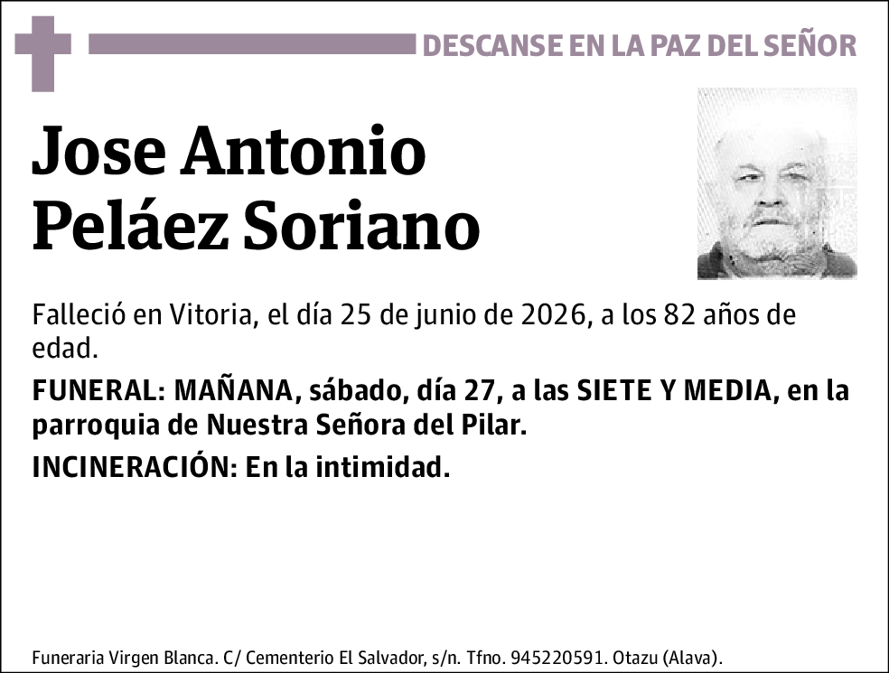 Jose Antonio Peláez Soriano