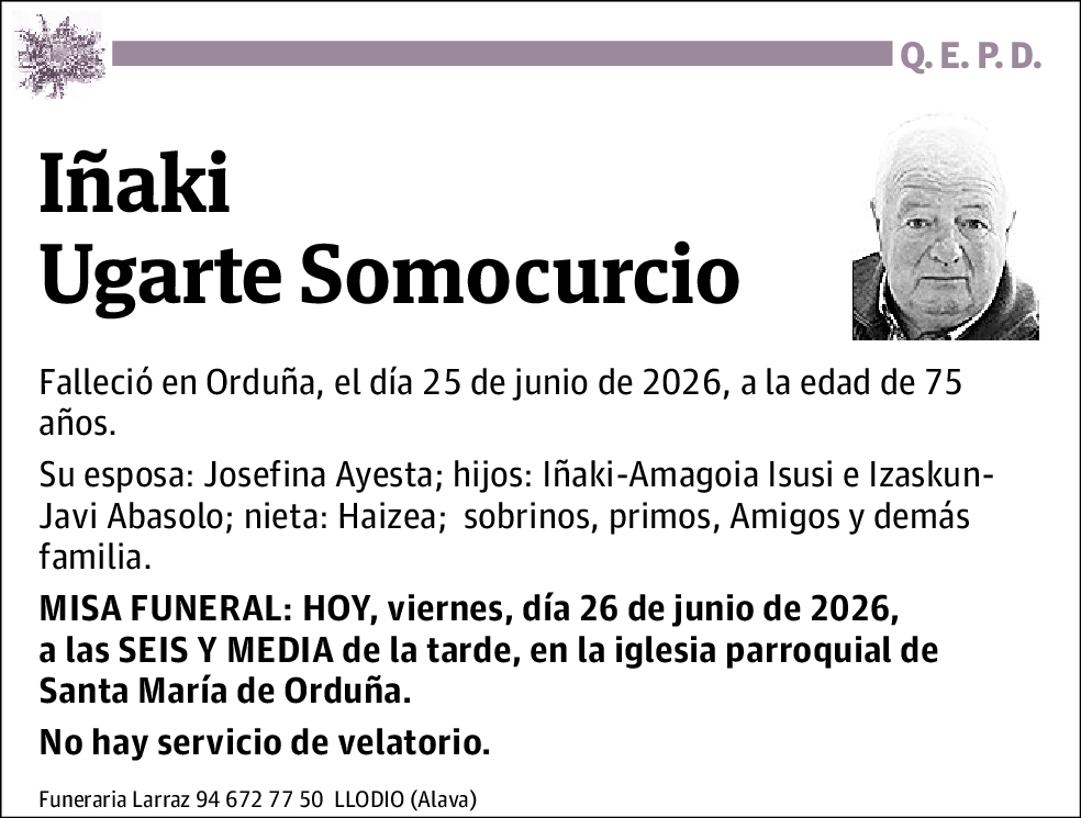 Iñaki Ugarte Somocurcio