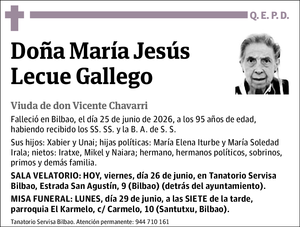 María Jesús Lecue Gallego