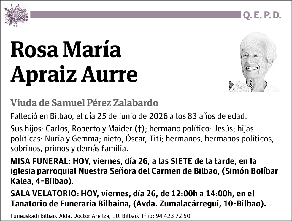 Rosa María Apraiz Aurre