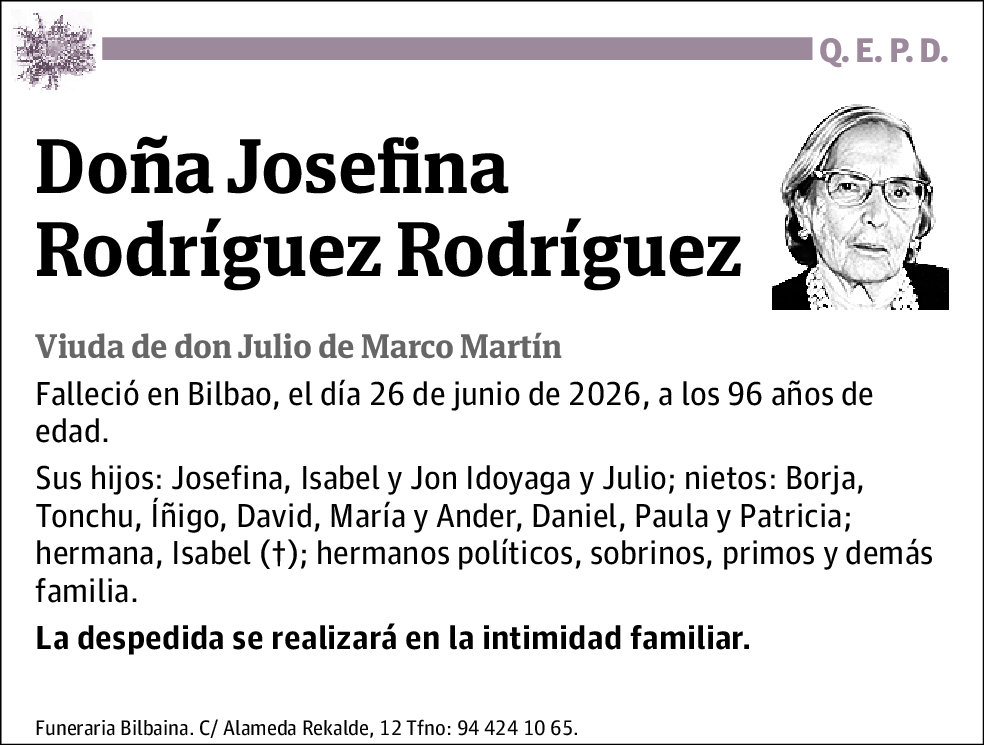 Josefina Rodríguez Rodríguez