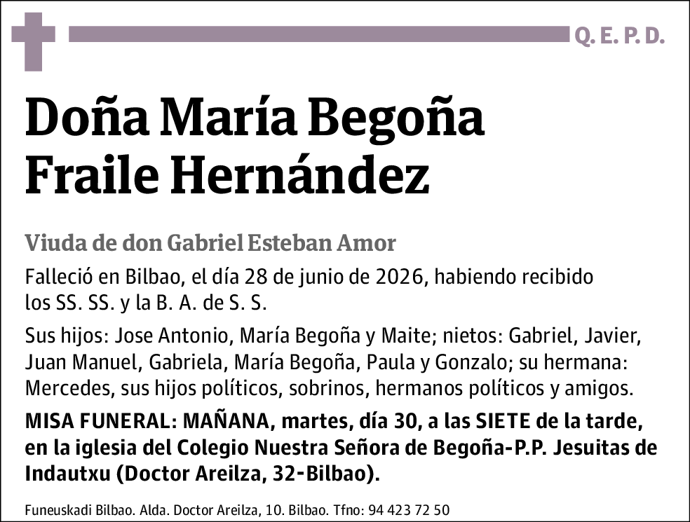 María Begoña Fraile Hernández