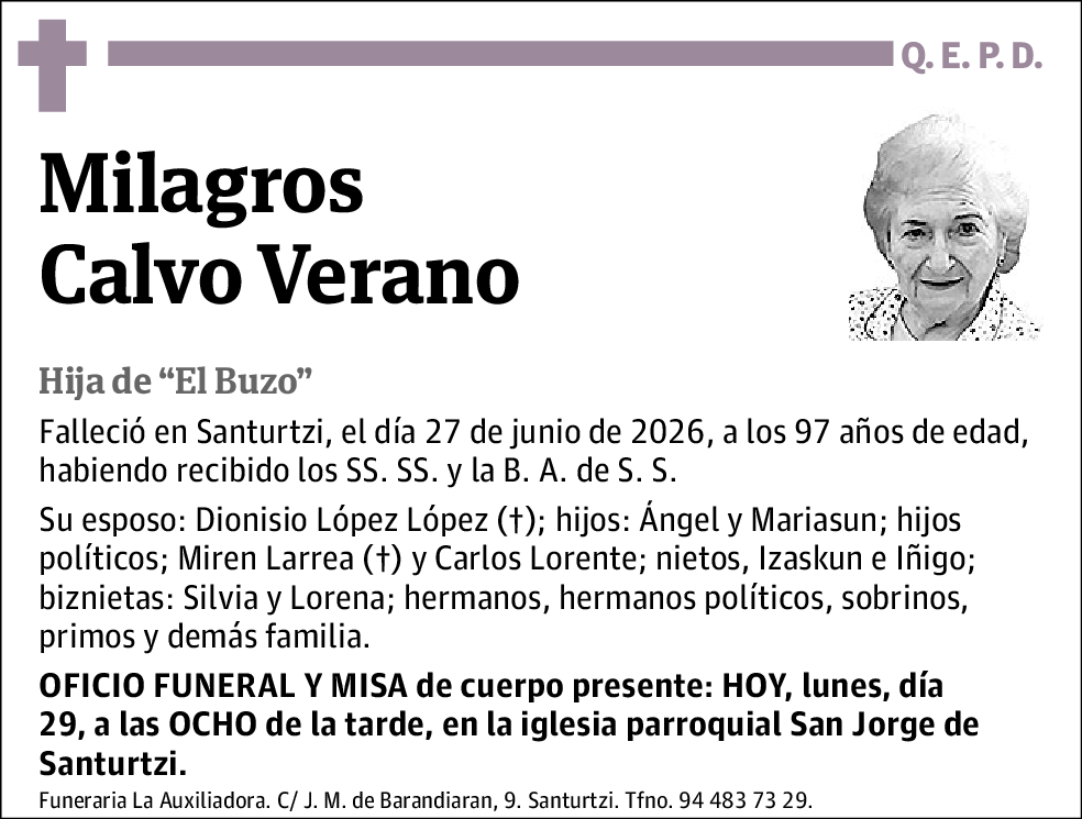 Milagros Calvo Verano