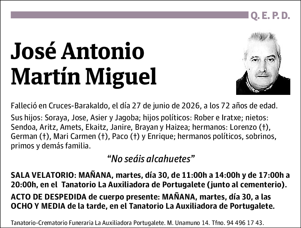 José Antonio Martín Miguel