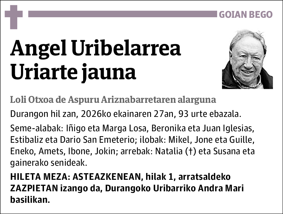 Angel Uribelarrea Uriarte
