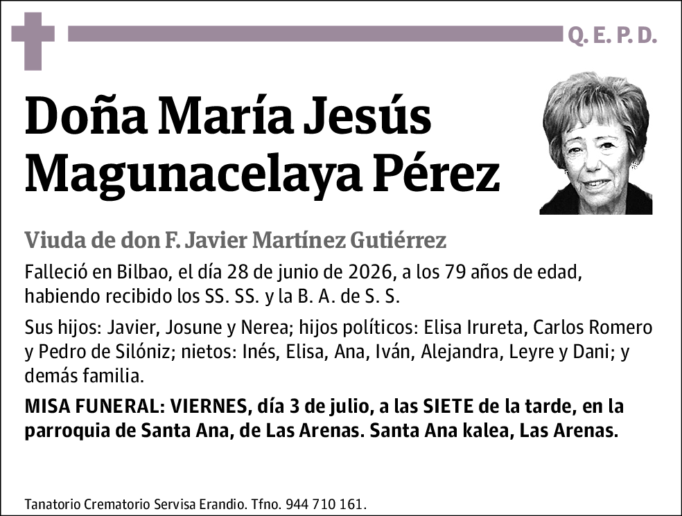 Maria Jesus Magunacelaya Perez
