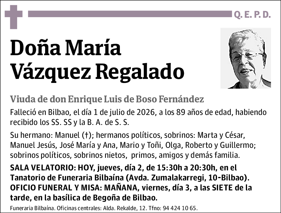 María Vázquez Regalado