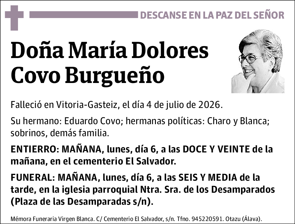 María Dolores Covo Burgueño