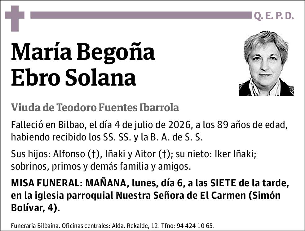 María Begoña Ebro Solana