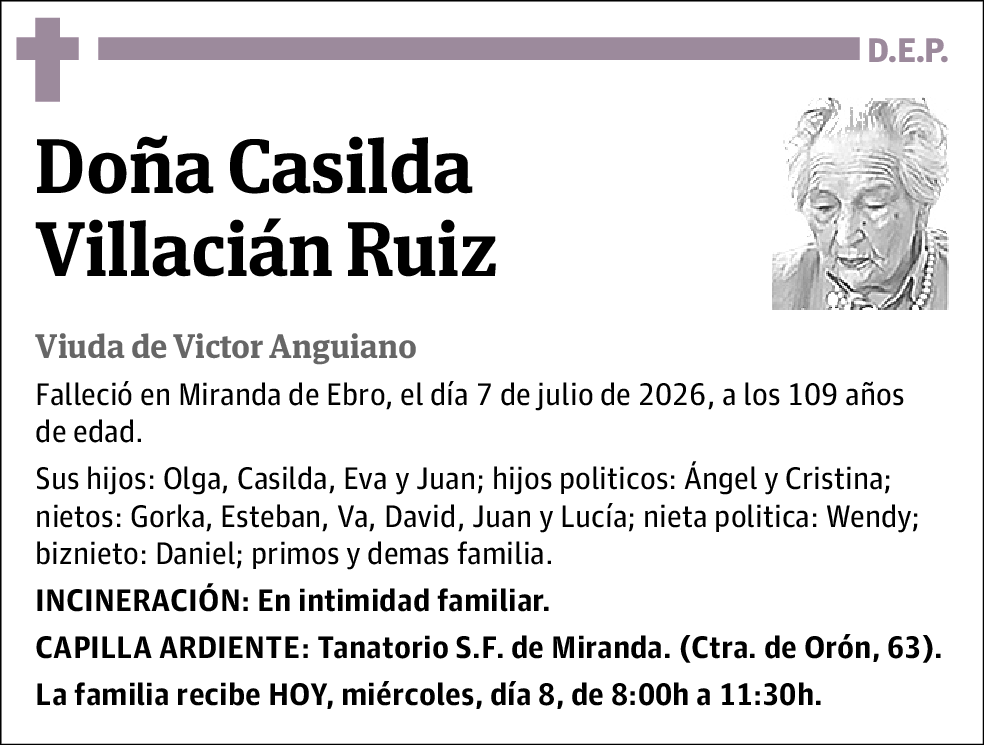 Casilda Villacián Ruiz