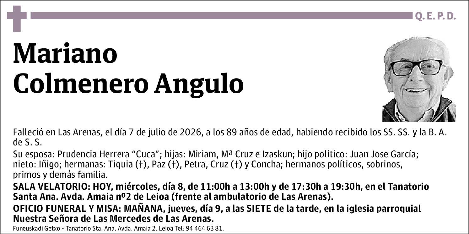Mariano Colmenero Angulo