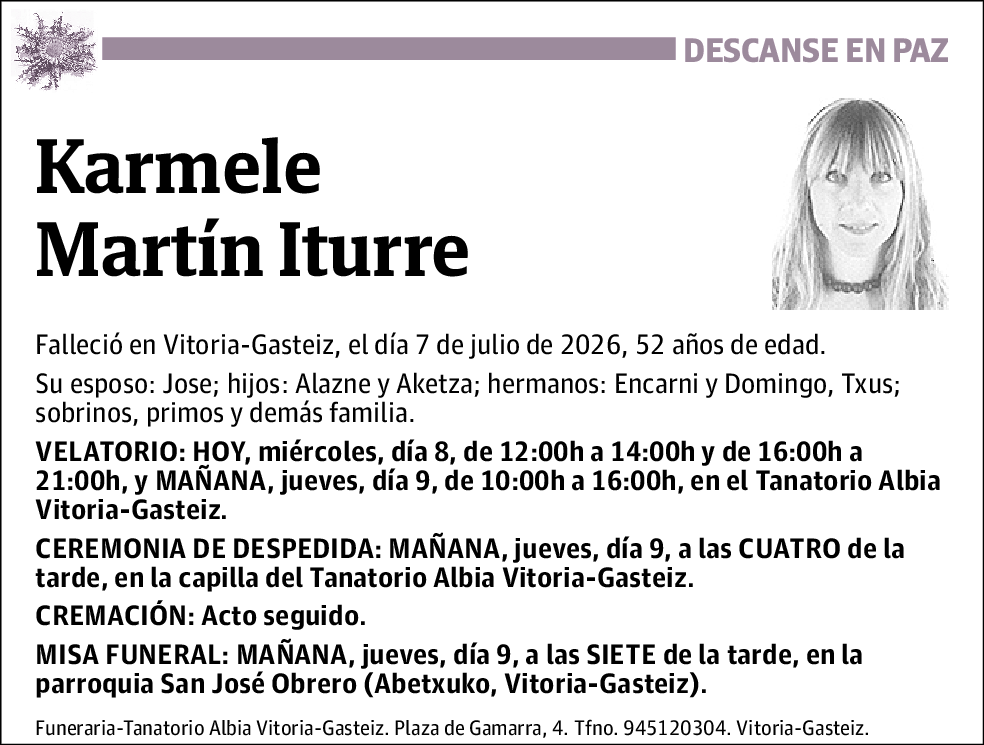 Karmele Martín Iturre