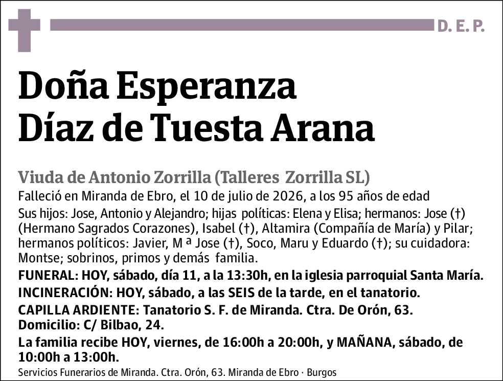 Esperanza Díaz de Tuesta Arana