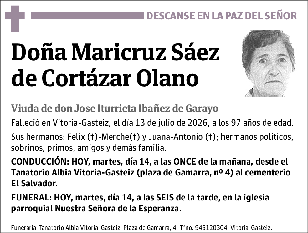 Maricruz Sáez de Cortázar Olano