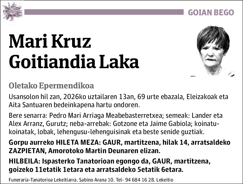 Mari Kruz Goitiandia Laka