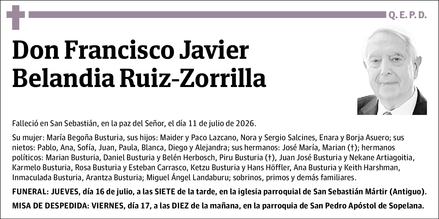 Francisco Javier Belandia Ruiz-Zorrilla