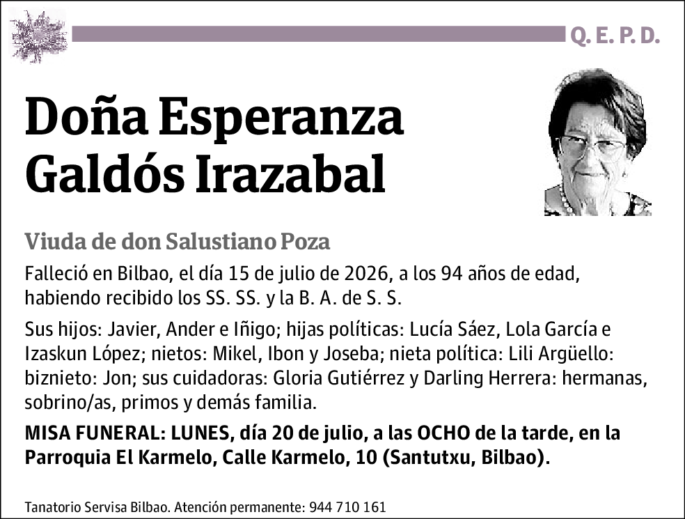 Esperanza Galdós Irazabal