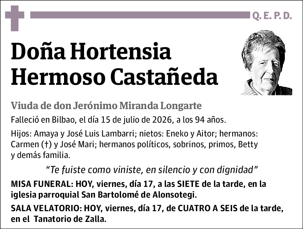 Hortensia Hermoso Castañeda