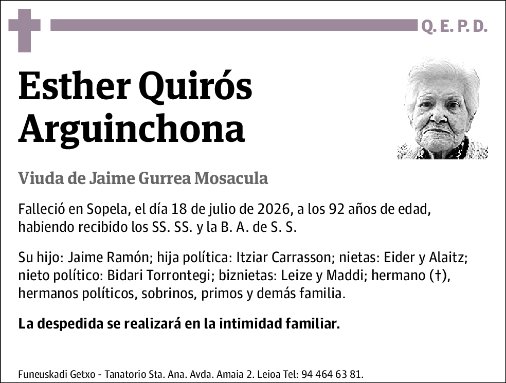 Esther Quirós Arguinchona