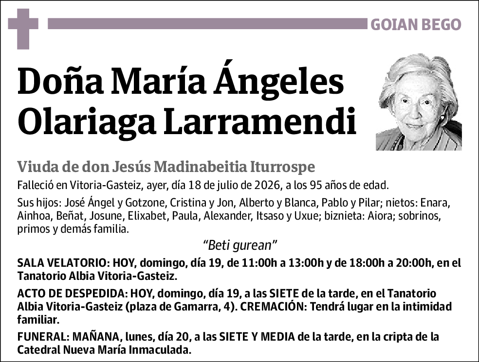María Ángeles Olariaga Larramendi