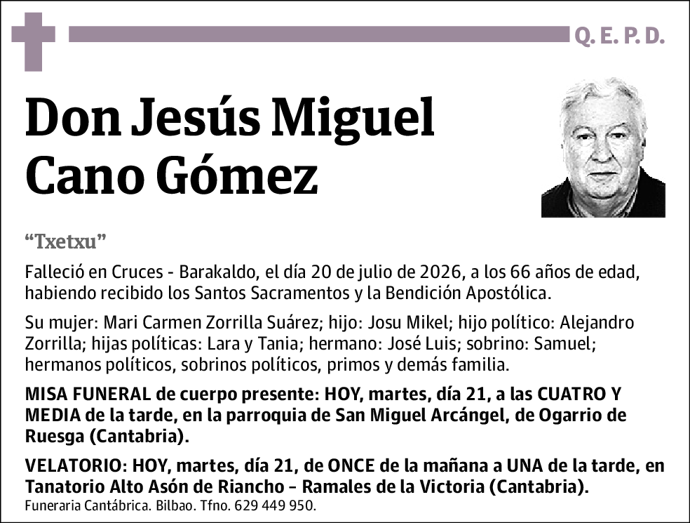 Jesús Miguel Cano Gómez