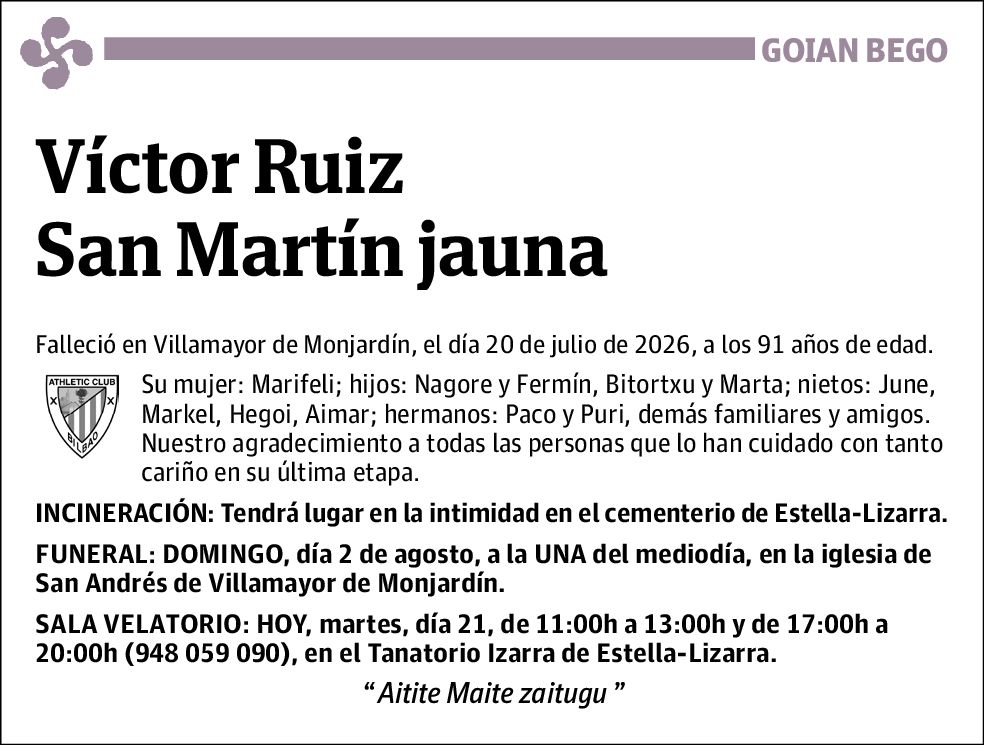 Víctor Ruiz San Martín