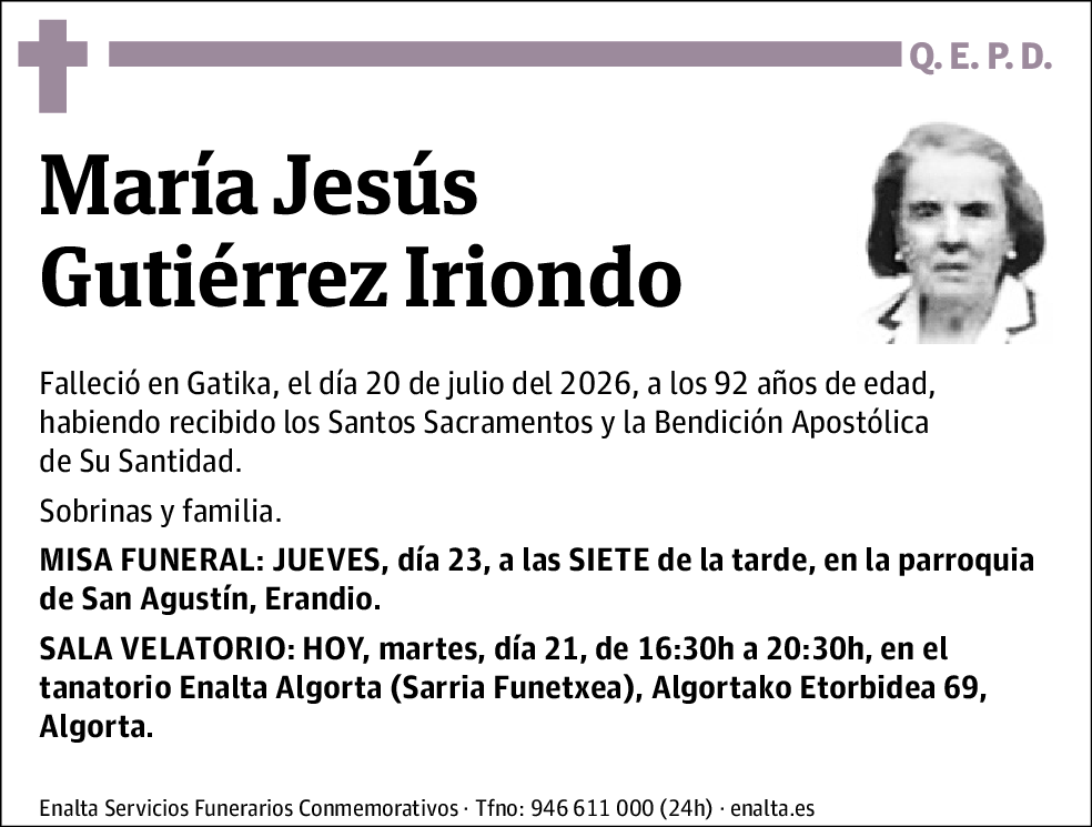 María Jesús Gutiérrez Iriondo