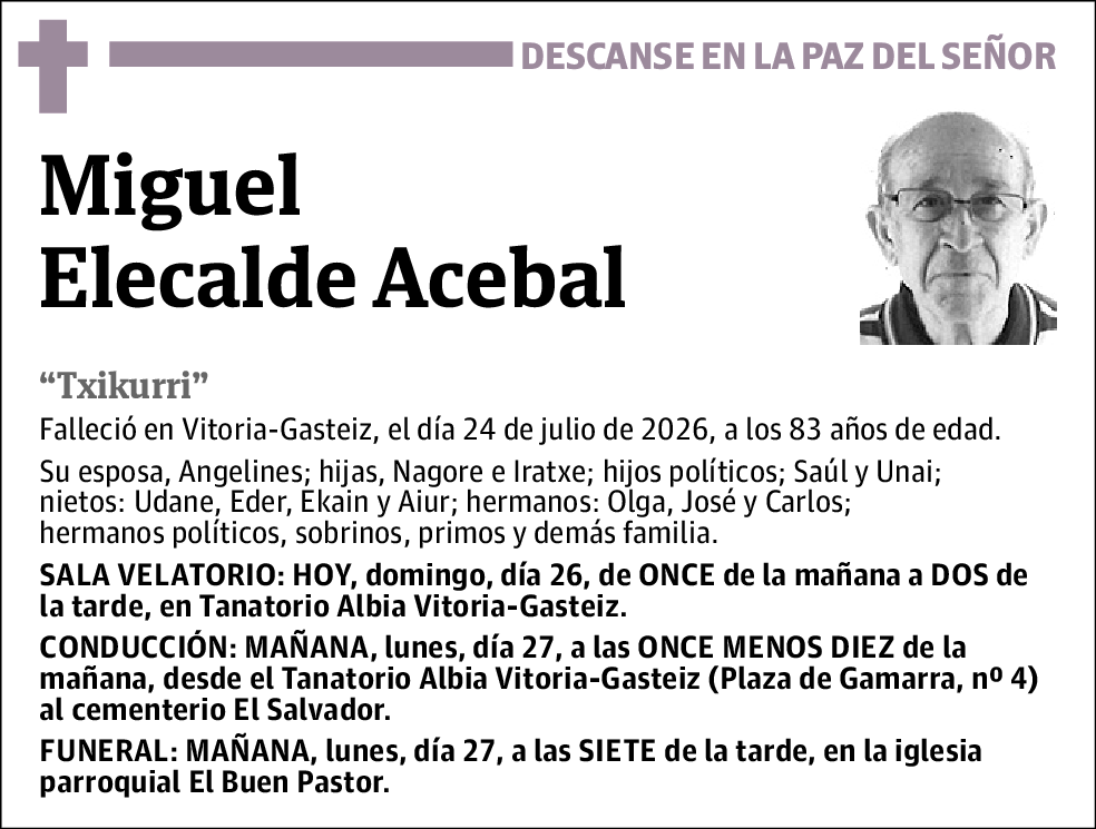 Miguel Elecalde Acebal