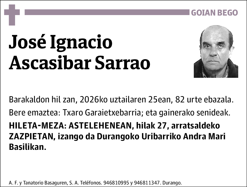 José Ignacio Ascasibar Sarrao