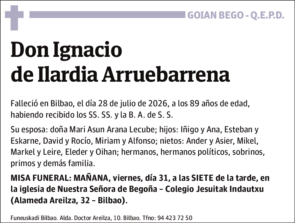 Ignacio De Ilardia Arruebarrena
