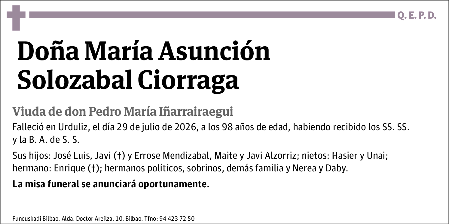 María Asunción Solozabal Ciorraga