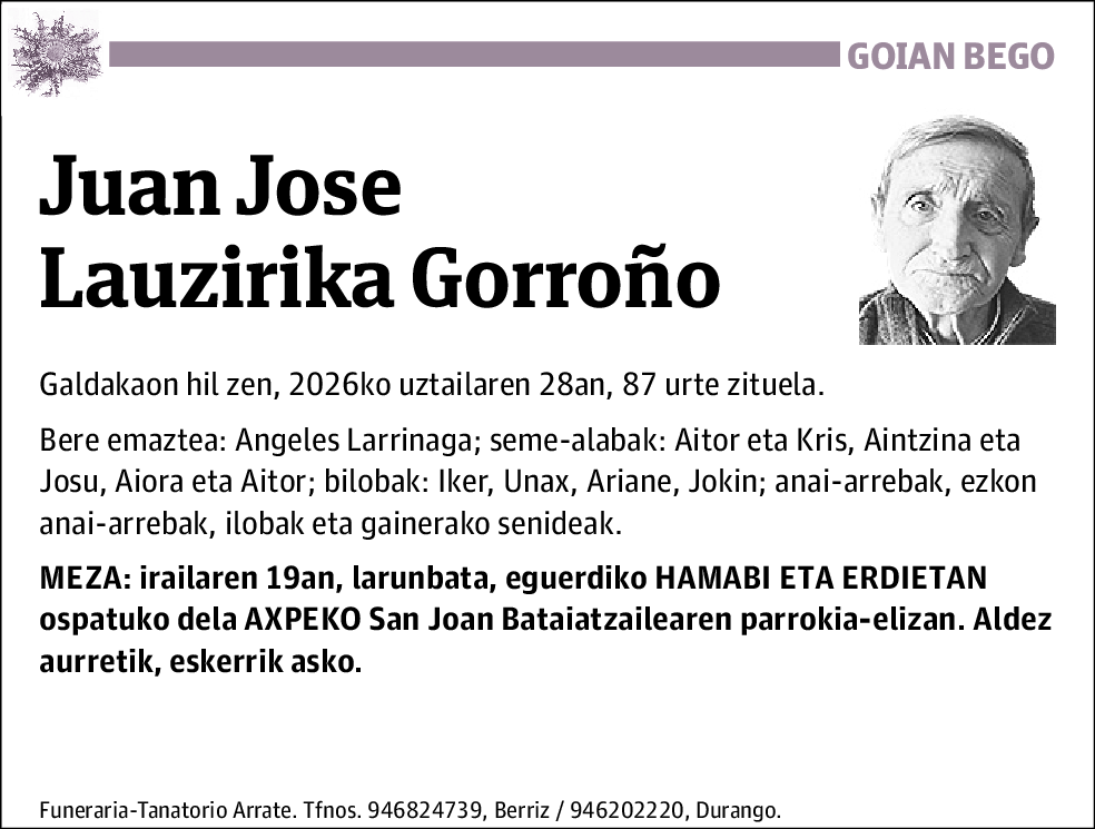 Juan José Lauzirika Gorroño