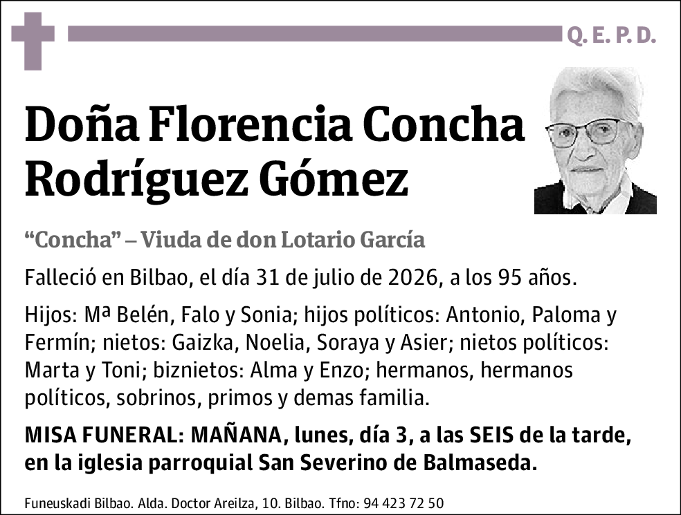 Florencia Concha Rodríguez Gómez